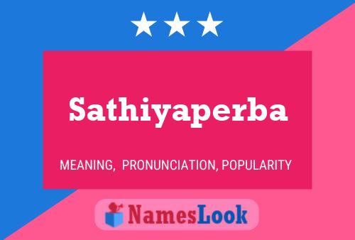 Sathiyaperba 名字海报