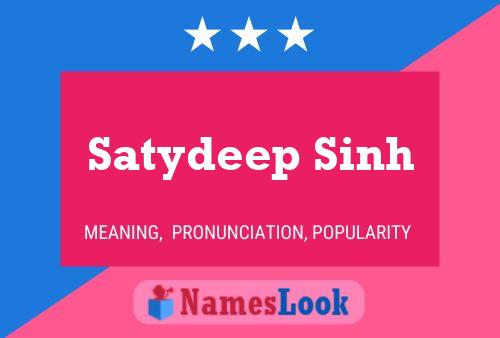 Satydeep Sinh 名字海报