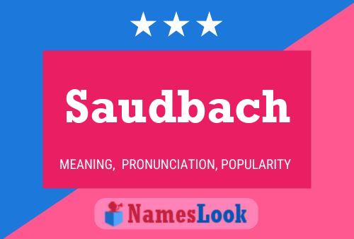 Saudbach 名字海报