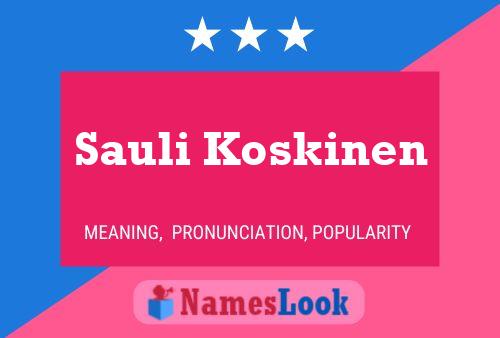 Sauli Koskinen 名字海报