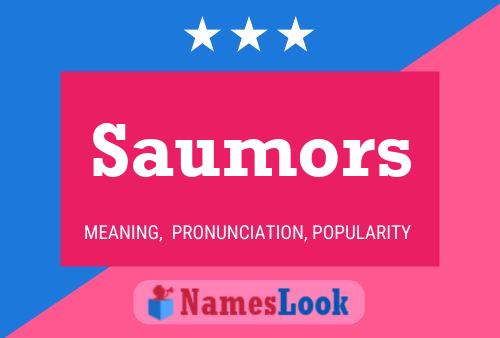 Saumors 名字海报