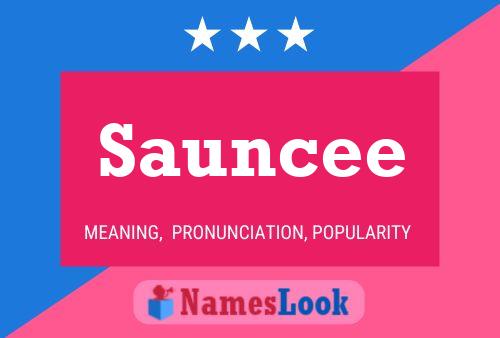 Sauncee 名字海报