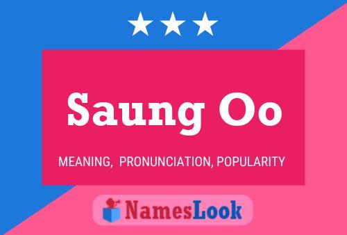 Saung Oo 名字海报