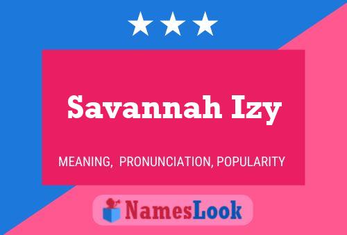 Savannah Izy 名字海报