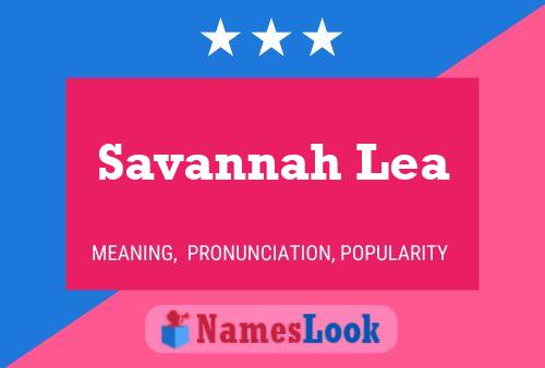 Savannah Lea 名字海报