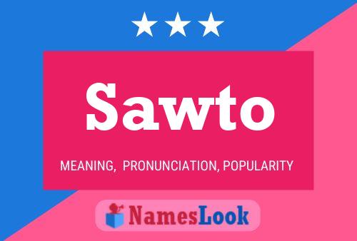 Sawto 名字海报