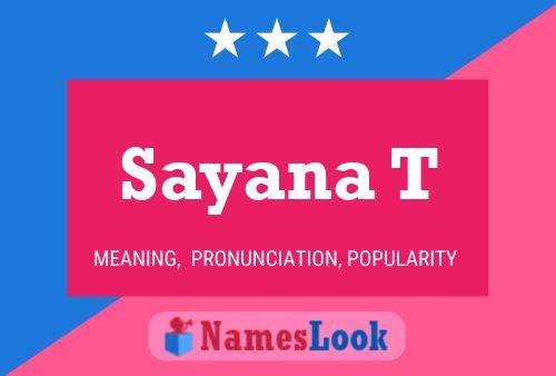 Sayana T 名字海报