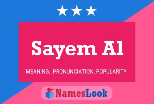 Sayem Al 名字海报