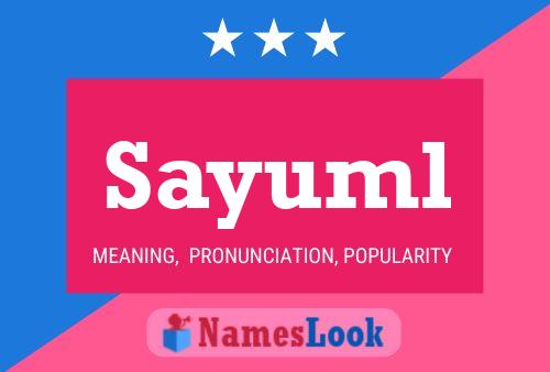 Sayuml 名字海报