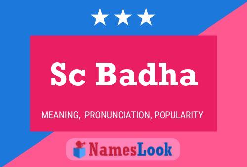 Sc Badha 名字海报