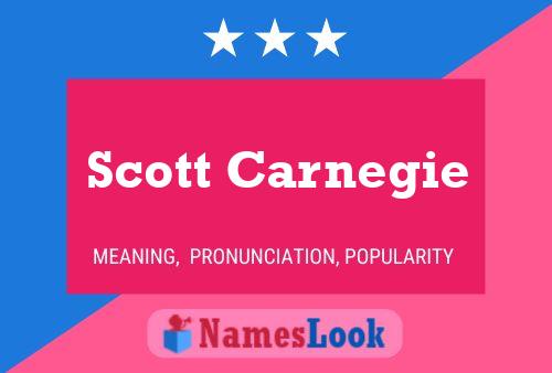 Scott Carnegie 名字海报