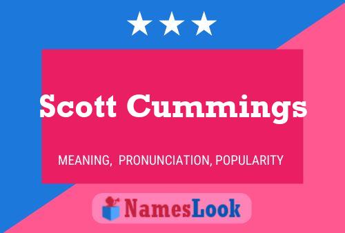 Scott Cummings 名字海报