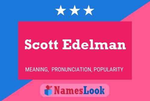 Scott Edelman 名字海报