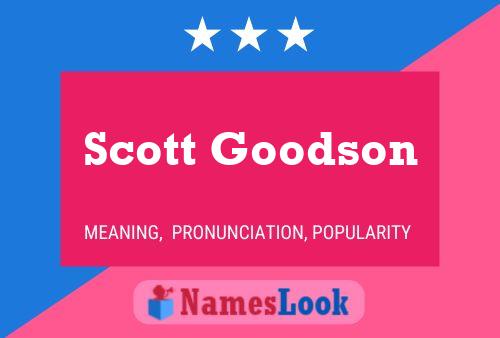 Scott Goodson 名字海报