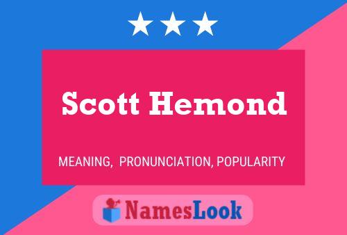 Scott Hemond 名字海报