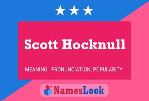 Scott Hocknull 名字海报