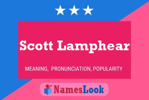 Scott Lamphear 名字海报