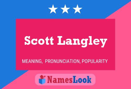 Scott Langley 名字海报