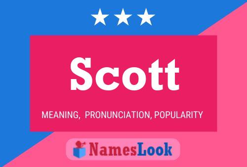 Scott 名字海报