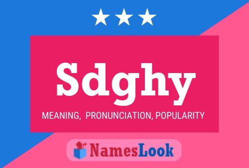 Sdghy 名字海报