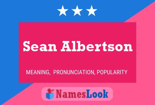 Sean Albertson 名字海报