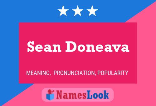 Sean Doneava 名字海报