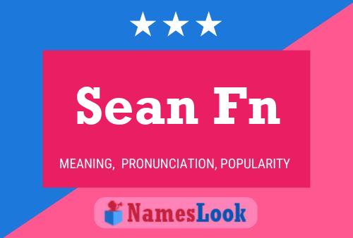 Sean Fn 名字海报