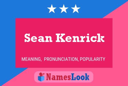 Sean Kenrick 名字海报