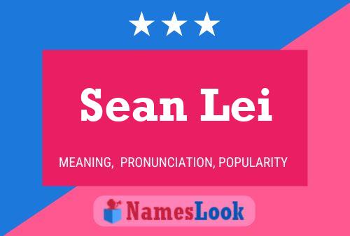 Sean Lei 名字海报