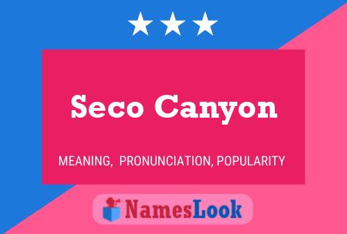 Seco Canyon 名字海报