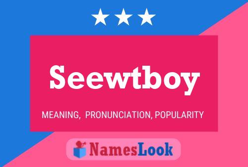 Seewtboy 名字海报