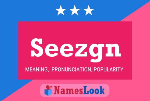 Seezgn 名字海报