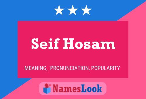 Seif Hosam 名字海报