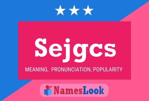 Sejgcs 名字海报