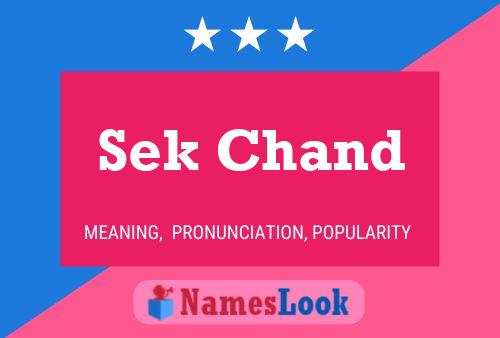 Sek Chand 名字海报