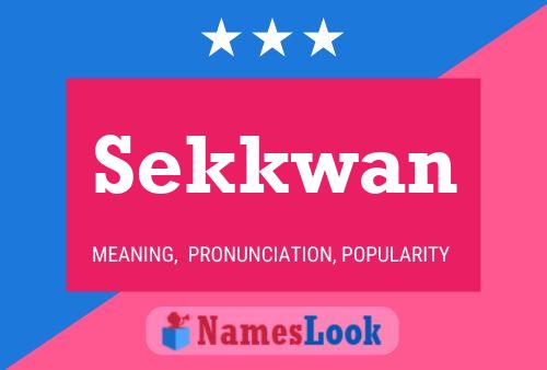 Sekkwan 名字海报