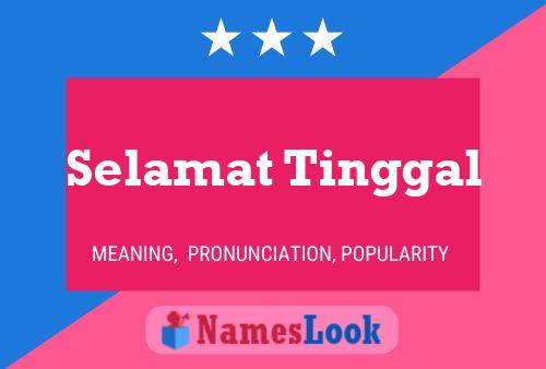 Selamat Tinggal 名字海报