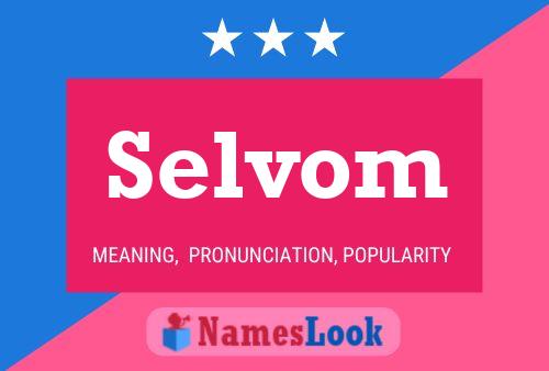 Selvom 名字海报