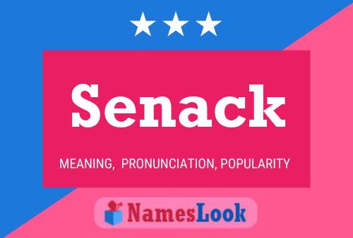 Senack 名字海报