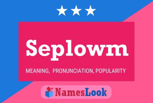 Seplowm 名字海报