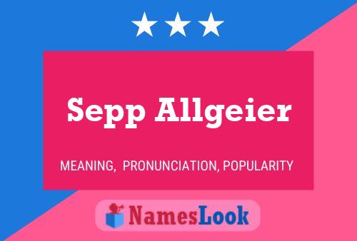 Sepp Allgeier 名字海报