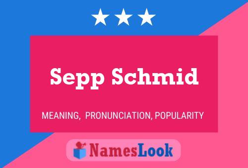 Sepp Schmid 名字海报