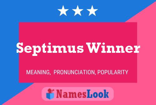 Septimus Winner 名字海报