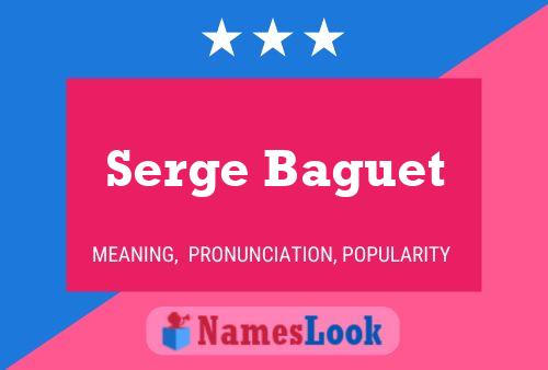 Serge Baguet 名字海报