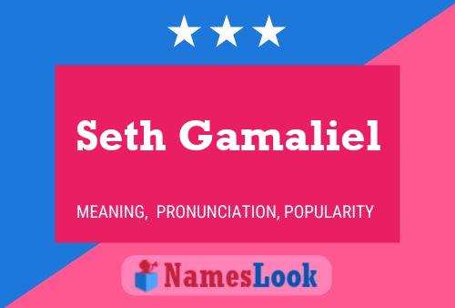 Seth Gamaliel 名字海报