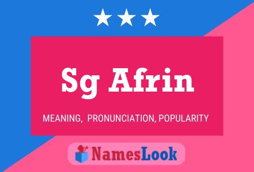 Sg Afrin 名字海报