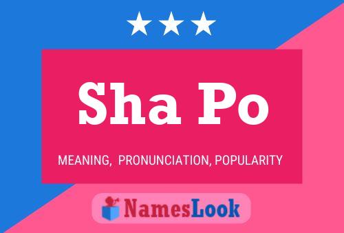 Sha Po 名字海报