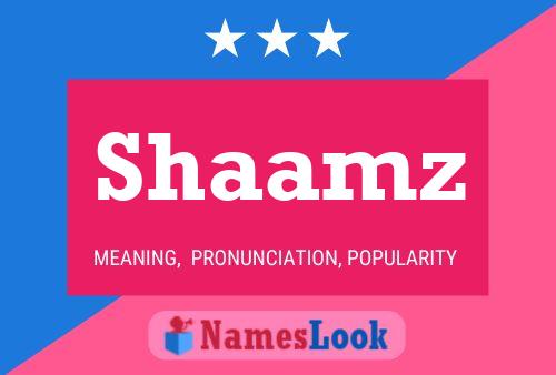 Shaamz 名字海报