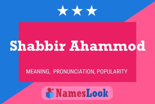 Shabbir Ahammod 名字海报