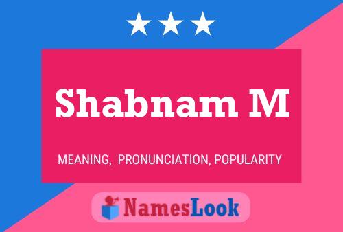 Shabnam M 名字海报